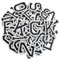 ZESION Iron on Letter 52Pcs Alphabet A to Z Patches with Ironed Adhesive, Decorate Repair Patches for Jackets Shirts Hats Bags Jeans/Black