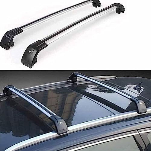 DHONDT Auto Dachreling Dachträger Für Hyundai Kona 2018 2019, Abschließbar Verstellbare Geschlossene Kraftfahrzeuge Dachgepäckträger