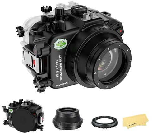 Seafrogs Custodia Subacquea Per Sony A7C Ii / A7Cr Con Porta Piatta Fl28, [40M/130Ft] Custodia Subacquea Impermeabile Per Sony Alpha 7C Ii A7Cr Con Fe 28-60Mm F/4-5.6 Oss