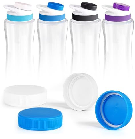 Lid for Cirkul Water Bottle - 4 Pack Cap Lid Replacements Compatible with Cirkul, Fits Cirkul Flavor Cartridges, Essential Accessories for Plastic and Stainless Steel Water Bottles