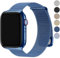 Fullmosa Compatible Bracelet Apple Watch 42(S11/10) 41mm 40mm 38mm pour Femmes Hommes Boucle Milanaise en acier inoxydable, bracelet iWatch SE 3/2/1 Series 11 10 9 8 7 6 5 4 3 2 1 42/41/40/38mm Bleu