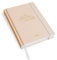 Visual Statements - Terminplaner 2025 - Wochenplaner A5 beige - Terminkalender mit Leseband & Gummiband - Hardcover