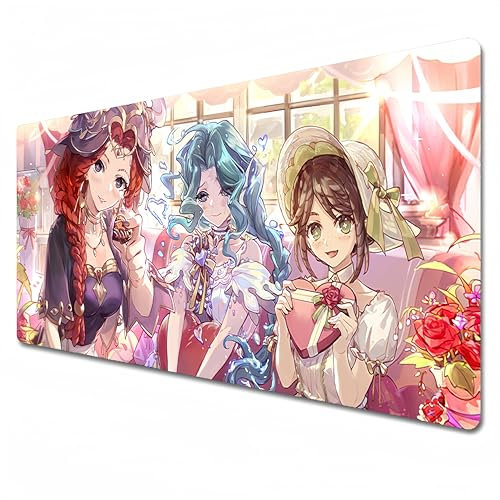 Odrys Identity V – Tapis de souris de jeu rgb – Tapis de souris XL 800 x 300 cm – Grand tapis de souris à bords cousus – Imperméable – Antidérapant (XL)