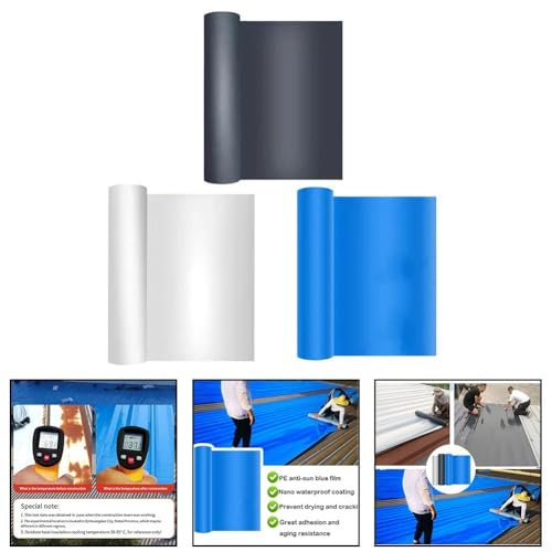 Hitzebeständiges Klebeband für wasserdichte Renovierung, hervorragende Leistung, einfach zu verwenden (Grau, 50 cm x 5 m)