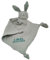 Zwucki Schnuffeltuch Bio Baby Schmusetuch Kuscheltuch Musselin Hase personalisiert Name Geburtsdatum Geschenk (Alt-Grün)