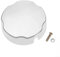 Honseadek Bouton de baignoire en plastique chromé, forme ronde classique, empêche le débordement d'eau, installation facile