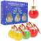 6 palline per albero di Natale, 100 ml, da riempire, in plastica, infrangibili, infrangibili