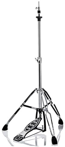 Vaisoeny Hi-Hat-Ständer, Stativunterstützung, höhenverstellbar von 23,6 bis 39,3, doppelstrebiger High-Hat-Ständer mit verbreiterten, rutschfesten Gummifüßen(V-CC-YQ06)