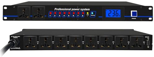 Analizador De Espectro De Audio, Ecualizador De Audio Digital Con Panel De Control Led, Salida De Energía De 8 Vías Y Protección De Audio Segura De Seis Capas, Interfaz Versátil Y Reducción