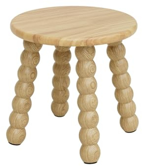 HEYZOEY Tabouret en bois massif - Petit tabouret en bois pour enfants ou adultes - Repose-pieds en bois pour cuisine, salle de bain, chambre d'enfant, chêne