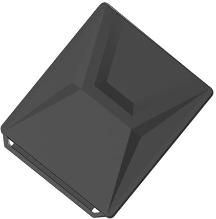 Tonysa Regenfeste Anti-Drop-Satellitenschutzhülle, Wärmeableitung, Stoßfeste Abdeckung für Satellitenschüssel, Camping (BLACK)