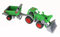 Wader Farmer Technic Traktor mit Frontlader und Kipper Kippanhänger grün