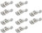 Rannb Mini Size Stainless Steel Toggle Latch Catches Hasps Clamp for Toolbox, Cases, Chests-Pack of 10