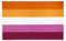 Flaglink Les Pride Flagge, 90 x 150 cm, Motiv: Lesben-Sonnenuntergang, Regenbogen-Flaggen