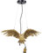 Kare Design Hängeleuchte Animal Owl, Gold, Hängelampe, Pendelleuchte, Eulen Motiv, höhenverstellbar, keine Leuchtmittel inklusive, 60x57x14 cm (H/B/T)