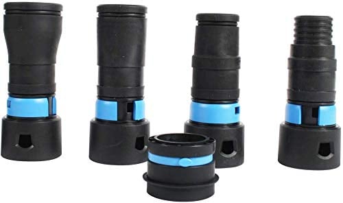 Cen-Tec Systems Universal Staubsauger Elektrowerkzeug/Schleifer Staubabsaugung Schlauchadapter kompatibel mit DeWalt, Milwaukee, Festool, Hitachi, Einhell und anderen (Standard 4-teiliges Adapterset)