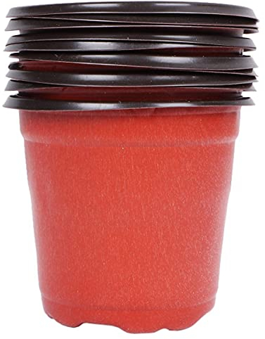 NICETOW 50 Unidades de plástico para Plantas Vasos de Flores Vasos de berçário Vasos de sementeira Recipientes para jardim doméstico 12 cm