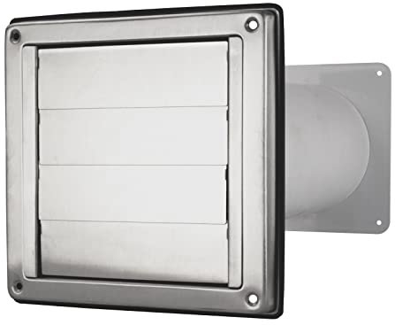 Mauerdurchführung Mauerkasten Anschlusssystem Edelstahl Abluft Ø 100 125 150 mit Rückstauklappe Ø 100 mm