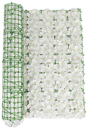 QYEW Siepe di edera artificiale per la privacy, siepe artificiale, protezione dai raggi UV, decorazione da parete per giardino e cortile