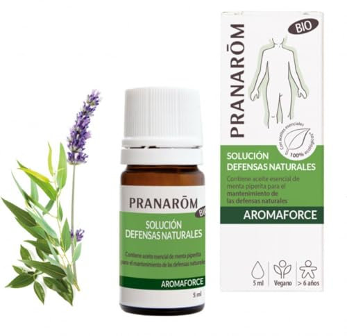PRANARÔM - Aromaforce - Soluzione per le difese naturali - Sinergia di oli essenziali - Mantiene l'immunità - 5ml
