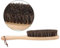 Wooden Clothes Brush with Natural Wood Handle Soft Bristles Fibres Lint & Hair Dust Removal Scrubber Cleaning Tools Ideal for Clothing Carpet Furniture Sheets Bedspread
