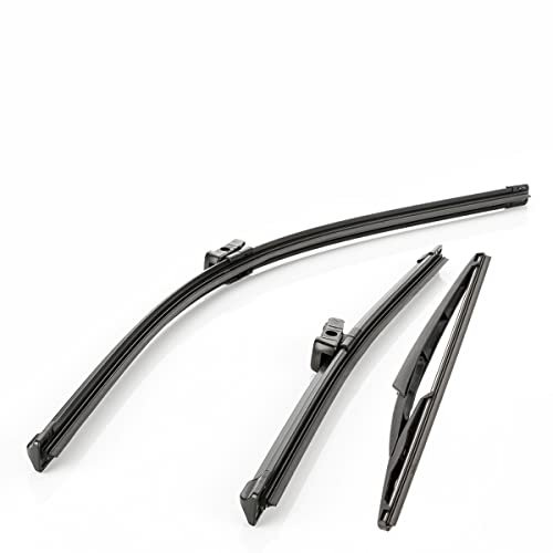 LST Scheibenwischer Set vorne hinten Frontwischer Heckwischer Kompatibel mit Fiat Panda 312 319
