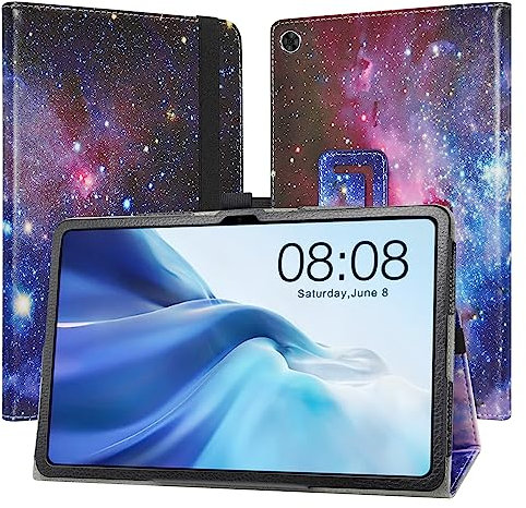 JRTAL Funda para Blackview Tab 11 WiFi, Slim Fit Carcasa de Cuero Sintético con Función de Soporte Folio Case para Blackview Tab11 WiFi (2023) 10.36 Tableta - Galaxy