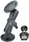 VAUBORTTI Aluminum Ball Mount for Garmin Striker 4,Double AMPS Round Plates,1 Ball Fit for RAM Kit,Drill Base for Fish Finder,GPS Chartplotter Holder, T-Bolt Track Mount for Kayak Boat Marine