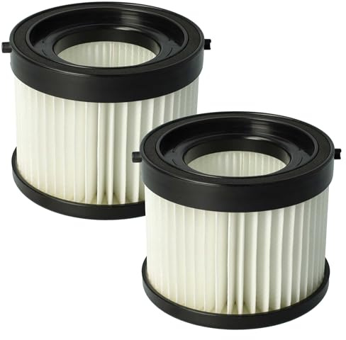vhbw 2x filtre compatible avec BTI aspirateur humide/sec à batterie 18 V | aspirateur, filtre HEPA noir / blanc