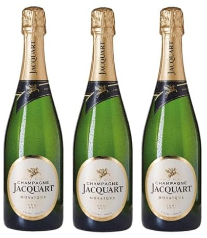 3x 0,75l - Jacquart - Mosaïque - demi-sec - Champagne A.O.P. - Frankreich - Schaumwein halbtrocken