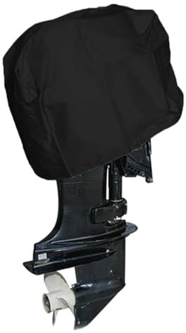 NUZAMAS Motorabdeckung für Bootsmotoren, 210D Oxford-Gewebe, strapazierfähig, für Schlauchboote, Außenbordmotor-Schutz, Außenbordmotor-Abdeckung, universell, 56 x 30 x 40 cm, 15–30 PS