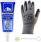 ATE Plastilube 75ml + Würth Montagehandschuhe + Woll-Applikatorpinsel | Komplett-Set für Bremsenpflege und Montage