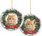 ALBK Personalised Photo Christmas Bauble - Custom Cat Ornaments for Christmas Trees Decorations, Cat Lovers Keepsake Present