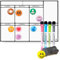 toots - Calendario Magnético para Nevera A3 (42x30) Planificador Semanal con 4 Marcadores, 8 Imanes Tematicos, Emoji y Borrador, Pizarra Organizadora para Cocina, Menú, Compras y Familia.