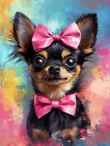 Diamond Painting Erwachsene Kinder Diamant Painting Bilder Dog 5D Diamond Painting Set DIY Daiments Painting Basteln Erwachsene Diamond Painting Eckige Steine Mosaikherstellung für deko 80x100cm 1-139