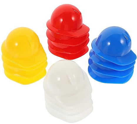 BESPORTBLE 40er Set Miniatur Bauhelme Für Haustiere Und Puppen – Kunststoff Hütchen Für Rollenspiele - Party-Dekoration Und Kostüme – Perfekt Als Oder Für Kreative Spiele