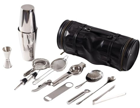 Tragbare Barkeeper-Tasche,Tragetasche FüR Barkeeper Set 13 Pcs,Bequeme Aufbewahrung,Leicht Zu Tragen,Ordentliche Aufbewahrung,Geeignet FüR Barkeeper,CampingausflüGe