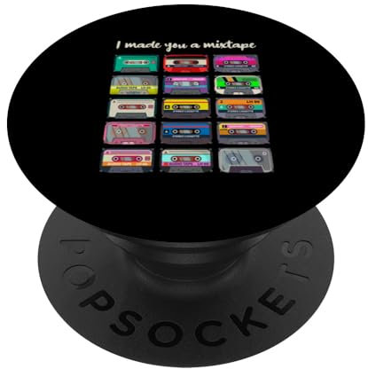 I Made You A Mixtape 80er 90er Musik Classic Audio Tape PopSockets Klebender PopGrip