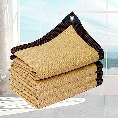 Voile d'ombrage rectangulaire 3 x 3 m, 5 x 3 m, 3 x 2 m - Maille respirante pour jardin, terrasse et serre - Beige 3 x 4 m