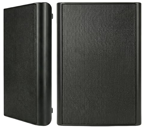 Herdio 5.25 240W Ultra-Slim Home Theater Wall Speakers (A Pair, Black) - Wall-Mountable Design with Crisp Clear Sound and Durable Construction for Immersive Home Entertainment