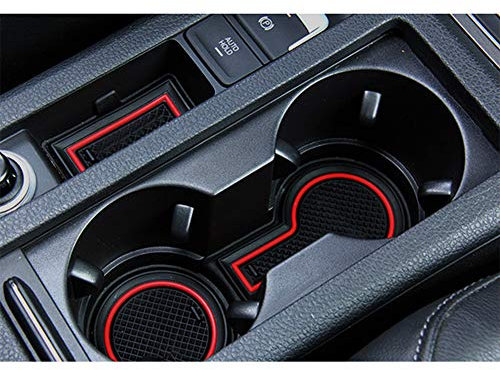 LFOTPP Golf 7 Facelift R GTD GTI GTE Golf Variant Tapis en Caoutchouc Anti-dérapant Tapis Car Styling Intérieur Rouge