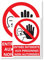 Signalétique Interdiction d'entrer A4 - Plastique rigide PVC - Kit de fixation inclus - Protection Anti-UV - Fabriqué en France