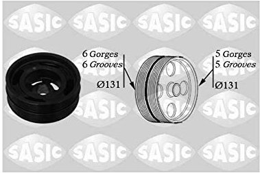 Sasic 2156042 Riemenscheibe, Kurbelwelle