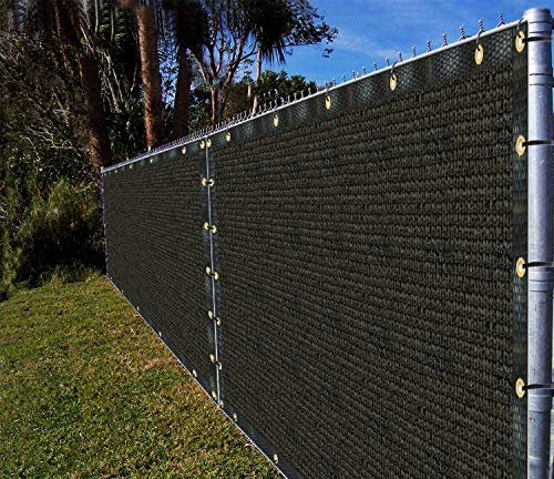 Ifenceview Sichtschutz aus Stoff, 1,2 x 1,5 m bis 1,2 x 30,4 m, Schwarz