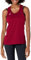 ASICS Damen Singlet Team Sweep - Weiß/rot Kontrast, Ärmellos, Medium