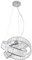 MiniSun | Modern 3 Way Chrome and Acrylic Jewel Rings Design Ceiling Light Pendant | Pendant Lights, Home Décor & Improvement Essential | Includes 3W LED G9 Light Bulb | Includes Full Wired Fitting
