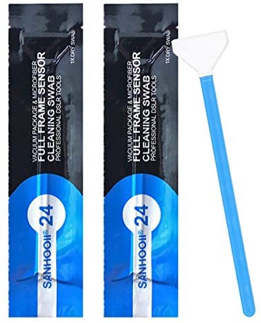 SANHOOII - Kit di pulizia per fotocamere digitali Reflex, confezione da 20 pezzi (nessuna soluzione di pulizia) per la pulizia completa del sensore a secco