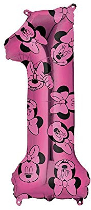 Amscan 4013601 Party Mid Size MinnieMouse Forever 1, Mehrfarbig, Taille Unique