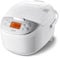Toshiba Arrocera 6 tazas sin cocinar (3 L) con lógica difusa y cocción de un solo toque, color blanco