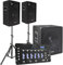 Vonyx 2.1 DJ PA Lautsprecher Set, Mobile PA Anlage Komplettset, Soundsystem, DJ Boxen DJ Set komplett, 1100 Watt mit Subwoofer und Stativ, Aktiv PA Lautsprecher Aktiv Set, Musik Anlage